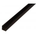 GAH Alberts hoekprofiel PVC zwart 10x10x1 mm 2 m 479107