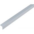 GAH Alberts hoekprofiel PVC aluminium grijs 20x20x1 mm 1 m 485030