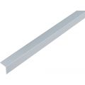 GAH Alberts hoekprofiel PVC aluminium grijs 20x20x1 mm 2,6 m 485047