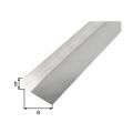GAH Alberts gladde plaat gefaceteerd L aluminium blank 68x30 mm 2 m 462819