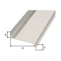 GAH Alberts gladde plaat gefaceteerd Z aluminium blank 18x63x18 mm 1 m 462956