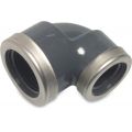 Mega Profec knie 90 graden PVC-U 3/4 inch x 1/2 inch binnendraad 10 bar grijs type versterkt 0100350