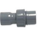 VDL koppeling handgevormd PVC-U 25 mm x 25/32 mm lijmmof x lijmmof-spie 16 bar grijs 0110020