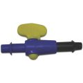 Bosta Mini plugkraan PP 5 mm slangtule 2 bar blauw/geel 0121356