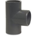 Hydro-S T-stuk 90 graden PVC-U 20 mm lijmmof 16 bar grijs 0160252