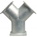 Bosta Y-stuk 45 graden staal gegalvaniseerd 6 inch vierkantflens MZ 0200730
