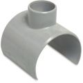 Bosta klemzadel PVC-U 80/75 mm x 50 mm lijmzadel x lijmmof grijs KOMO 7016133