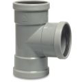 Bosta T-stuk 87 graden PVC-U 110 mm SN4 manchet grijs KOMO-BENOR 0360300