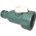Hydro-Fit stopkraan PVC-U 3/4 inch mannelijk klik x binnendraad jade groen 0500022