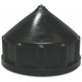 Bosta eindkap PVC-U 1.1/4 inch binnendraad zwart 0750029