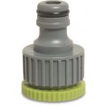 Hydro-Fit aansluiting PVC-U 1/2-3/4 inch binnendraad x mannelijk klik grijs-groen 7008356