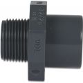VDL puntstuk PVC-U 25/32 mm x 1.1/4 inch lijmmof-spie x buitendraad 16 bar grijs 0110490