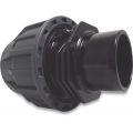 Jasonflex overgangssok PP-PVC-U 50 mm knel x lijm spie 16 bar grijs-zwart 7015623