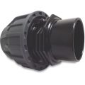 Jasonflex overgangssok PP-PVC-U 50 mm knel x lijmmof 16 bar grijs-zwart 7015627