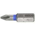 Heco schroefbit Pozi-Drive PZD 1 kleur ring blauw in blister 10 stuks 57104