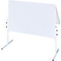Orbis presentatiebord bord HxB 1500x1200 mm werkoppervlak karton wit metalen frame in- en uitklapbaar 962155