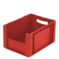 Orbis Euronorm stapelkrat met grijpopening PP HxLxB 220x400x300 mm rood 855789