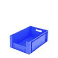 Orbis Euronorm stapelkrat met grijpopening PP HxLxB 220x600x400 mm blauw 855869