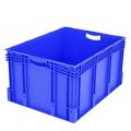 Orbis Euronorm stapelkrat PP HxLxB 420x800x600 mm 174 L standaardbodem draagvermogen 60 kg blauw 509432