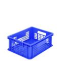 Orbis Euronorm stapelkrat PP HxLxB 153x400x300 mm wanden opengewerkt draagvermogen 30 kg blauw 570075