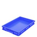 Orbis Euronorm stapelkrat PP HxLxB 78x600x400 mm wanden gesloten draagvermogen 20 kg blauw 574451