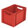 Orbis Euronorm stapelkrat PP HxLxB 270x400x300 mm wanden-bodem gesloten rood 863197