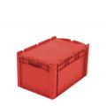 Orbis Euronorm stapelkrat PP HxLxB 338x600x400 mm wanden gesloten met klapdeksel rood 863787