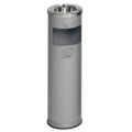 Orbis combi-asbak H x diameter 660x200 mm asbakinzet aluminium zilverkleurig 501613