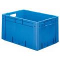 Orbis Euronorm stapelkrat HxLxB 320x600x400 mm 60 L wanden-bodem gesloten blauw 509556