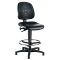 Orbis werkplaatsstoel HxBxD 590-840x440x420 mm PU-schuim voetenring vloerglijders 105216