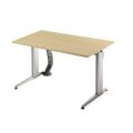 Orbis bureau C-onderstel HxBxD 720-1190x1200x800 mm electrisch in hoogte verstelbaar esdoorn 529320