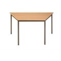 Orbis tafel vierkante buis 4-poots HxBxD 740x1400x700 mm trapeziumvormig frame bruin blad peren 506690