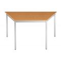 Orbis tafel vierkante buis 4-poots HxBxD 740x1400x700 mm trapeziumvormig frame aluminium blad kersen 506687