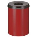 Orbis veiligheidsprullenbak staalplaat zelfblussend 30 L H x diameter 470x335 mm rood-zwart 523682