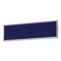 Orbis presentatiewand HxB 30x120 cm aluminium frame blauwe vilt 521920