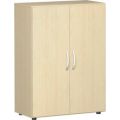 Orbis kast met openslaande deuren HxBxD 1104x800x420 mm 3 ordnerhoogtes esdoorn 401469