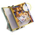 Orbis zichtmappensysteem staalplaat tafelstandaard 10 mappen DIN A4 5 ruiters kleurenassortiment lichtgrijs 505423