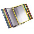 Orbis zichtmappensysteem staalplaat tafelstandaard 30 mappen DIN A4 15 ruiters kleurenassortiment lichtgrijs 505425