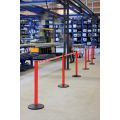 Orbis afzetsysteem Safety aluminium voet gegoten gewicht/PVC HxD 1000x355 mm 1xband L 2,3 m rood-wit 526802