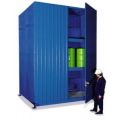 Orbis vatencontainer HxBxD 4480x3130x2770 mm maximaal 60x200 L 3 vakniveaus staande opslag natuurlijke ventilatie 200337