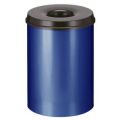 Orbis veiligheidsprullenbak staalplaat zelfblussend 30 L H x diameter 470x335 mm blauw-zwart 523683