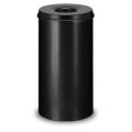 Orbis veiligheidsprullenbak staalplaat zelfblussend 50 L H x diameter 625x335 mm zwart-zwart 523686