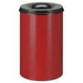 Orbis veiligheidsprullenbak staalplaat zelfblussend 110 L H x diameter 710x450 mm rood-zwart 523706