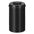 Orbis veiligheidsprullenbak staalplaat zelfblussend 20 L H x diameter 426x260 mm zwart-zwart 523673