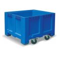 Orbis stapelcontainer PE HxBxD 760x1200x1000 mm 610 L 4 zwenkwielen blauw 845446