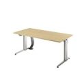 Orbis bureau C-onderstel HxBxD 720-1190x1800x800 mm electrisch in hoogte verstelbaar esdoorn 529326