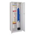 Orbis garderobe- en wasgoedkast HxBxD 1800x600x500 mm 2 vakken 4 legborden links RAL 7035 501782