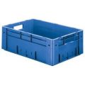 Orbis Euronorm stapelkrat HxLxB 210x600x400 mm 38 L wanden-bodem gesloten blauw 509533