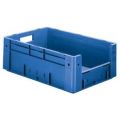 Orbis Euronorm stapelkrat HxLxB 210x600x400 mm 38 L wanden-bodem gesloten grijpopening blauw 509540