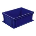 Orbis Euronorm stapelkrat PE HxLxB 170x400x300 mm 16 L wanden-bodem gesloten blauw 948857